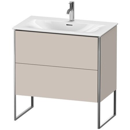 Duravit Xsquare Floor Standing Vanity Unit Taupe Matt XS452409191